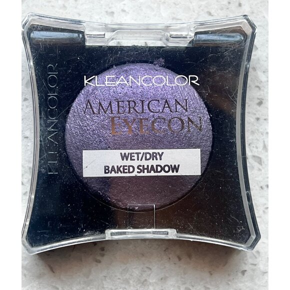 Kleancolor American Eyecon 2 Wet/Dry Baked eyeshadows Plum & Glitter Amethyst - Picture 4 of 4